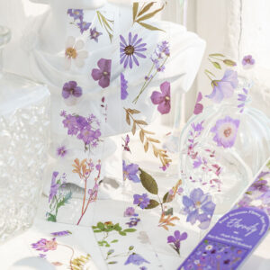 5PCS Four Seasons Flower Travel Series PVC Bookmark