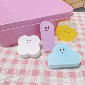 4PCS/Set Mini Cute Cartoon Cloud Funny Expression Smile Paper Clip