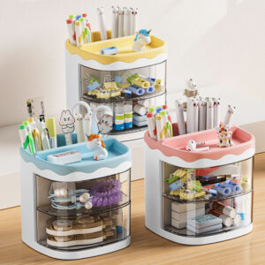 Practical Multi-Functional Desk Organizer Pen Holder