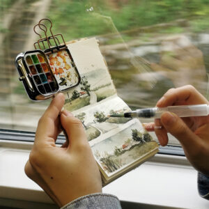 Mini Metal Portable Watercolor Paint Box