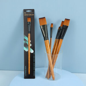 Wood Professional Nylon Paint Brush Oil Watercolor